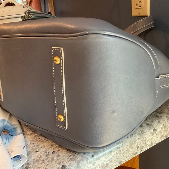 Dooney and Bourke Florentine Drawstring in Steel Blue Like New/NWT - Picture 6 of 8